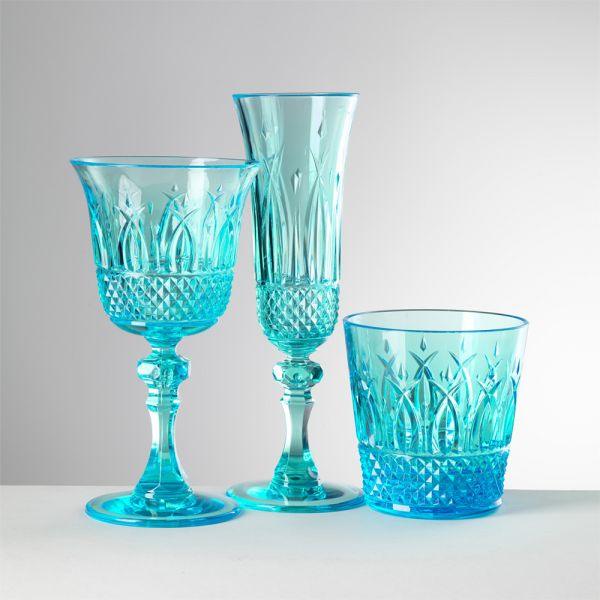 Set da 6 bicchieri tumbler ITALIA modello ACQUA in Sinthetic Crystal by Mario Luca Giusti - MARIKA DE PAOLA - HOME DECOR