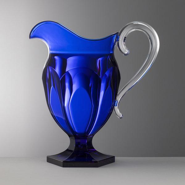 Brocca / Caraffa ROBERTA (1200 ml) in Cristallo Sintetico, Mario Luca Giusti, Blu Royal - MARIKA DE PAOLA - HOME DECOR