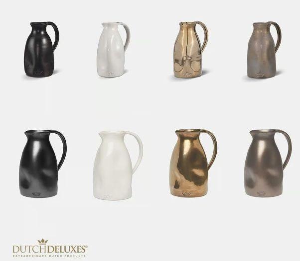 Caraffa Nera Opaca in ceramica smaltata - Dutchdeluxes - MARIKA DE PAOLA - HOME DECOR