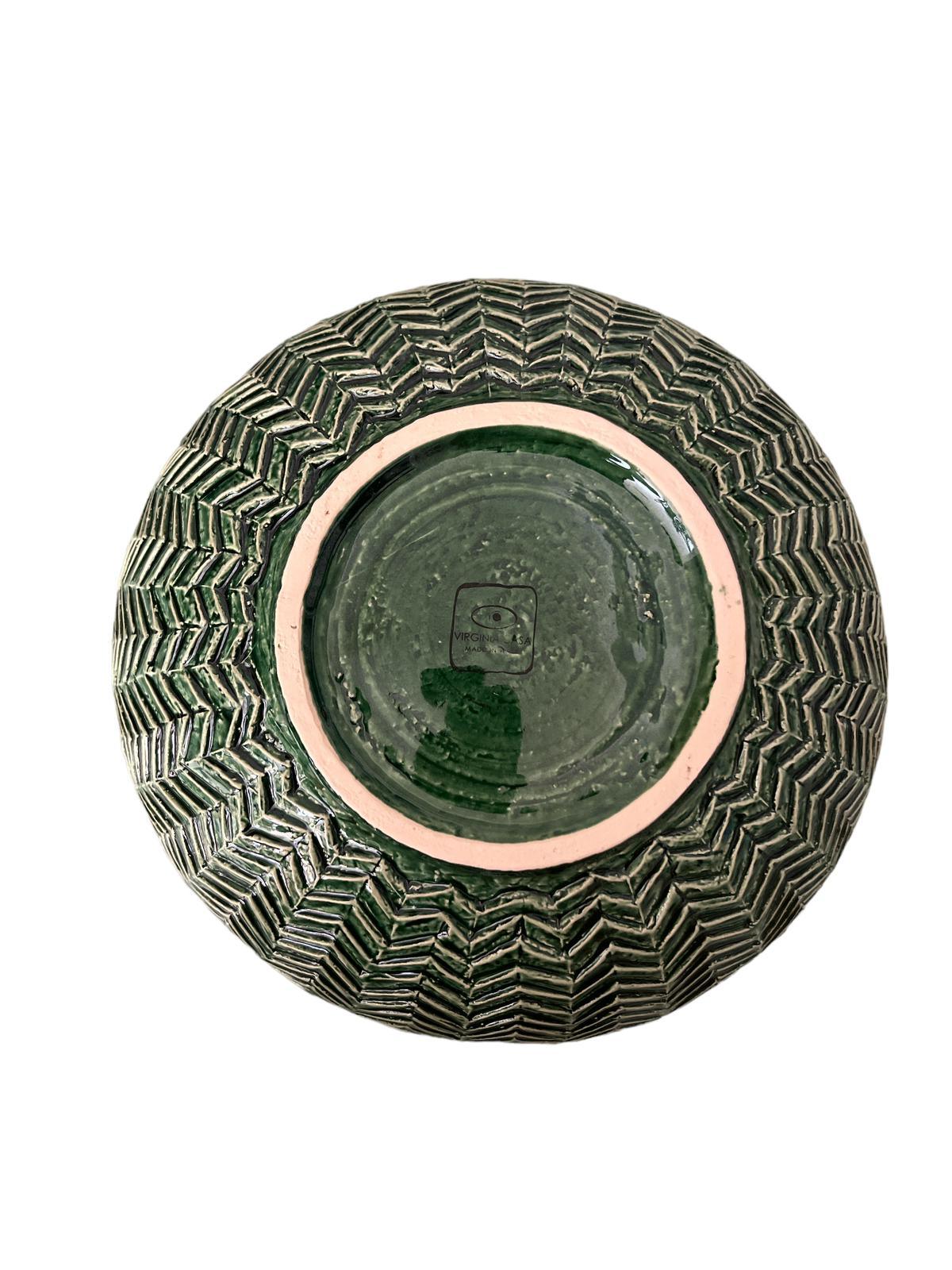 Ciotola / Insalatiera Verde Grande 28 cm collezione Virginia Casa Ceramiche - MARIKA DE PAOLA - HOME DECOR