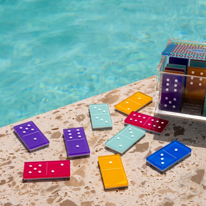 Gioco da tavolo - Domino in cristallo acrilico, Vesta Home