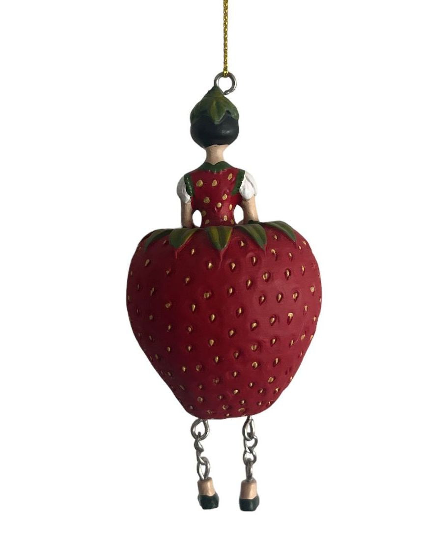 Flower Fairy - collectible fairy for room decoration - Strawberry