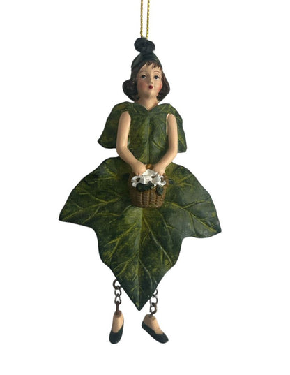 Flower Fairy - collectible fairy for room decoration - Green Ivy