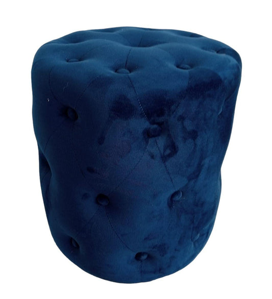 Pouf cilindrico in tessuto imbottito, Enzo De Gasperi (45 cm x 40 cm) - MARIKA DE PAOLA - HOME DECOR