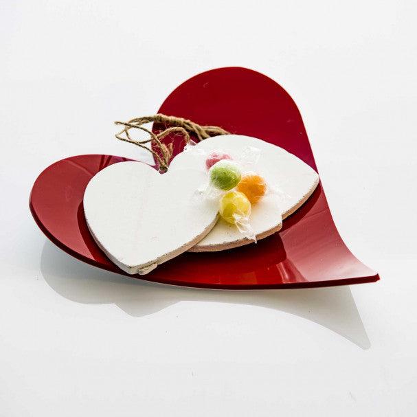 Svuotatasche plexiglass, semi carte da gioco, Cuore - MARIKA DE PAOLA - HOME DECOR