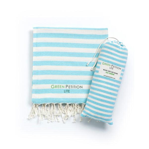 Telo Mare / Pareo modello MARE PESHTEMAL 170 cm x 90 cm firmato Green Petition (Fouta Capri) - MARIKA DE PAOLA - HOME DECOR